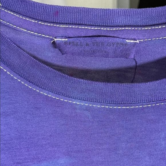 Spell Unique Custom Tie Dye Purple Moon T-Shirt Size X Small - Picture 7 of 9